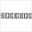 7/8" Black/White Printed Grosgrain Ribbon