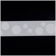 7/8" Millennium Silver Polka Dot Grosgrain Ribbon