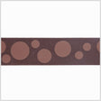 7/8" Brown Polka Dot Grosgrain Ribbon