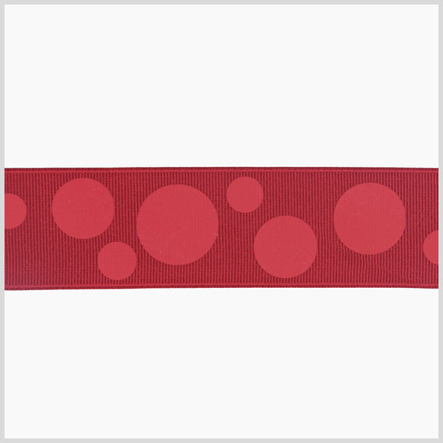7/8" Red Polka Dot Grosgrain Ribbon