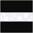 7/8" White Polka Dot Grosgrain Ribbon