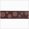 1.5" Brown Polka Dot Grosgrain Ribbon