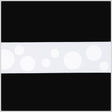 1.5" White Polka Dot Grosgrain Ribbon