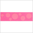 1.5" Hot Pink Polka Dot Grosgrain Ribbon
