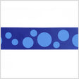 7/8" Royal Polka Dot Satin Ribbon