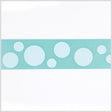 1.5" Aquamarine/Aqua Polka Dot Satin Ribbon