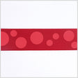 1.5" Red Polka Dot Satin Ribbon