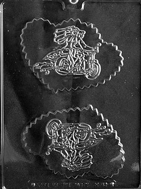 Biker Motorcycle Wedding Plaques Chocolate Mold - LPW063