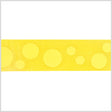 1.5" Bright Yellow Polka Dot Satin Ribbon