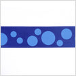 1.5" Royal Polka Dot Satin Ribbon