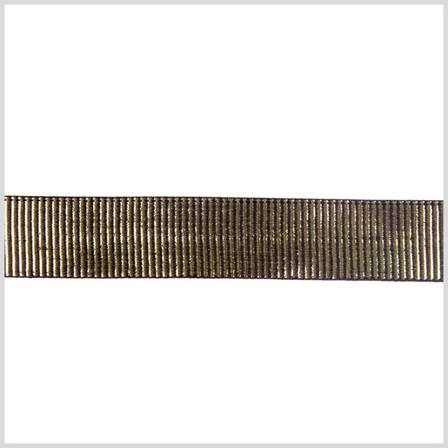 Black Gold Double Face Metallic Satin Ribbon