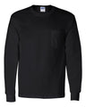 Gildan® Ultra Cotton Long Sleeve Crew-Neck Pocket T-Shirt