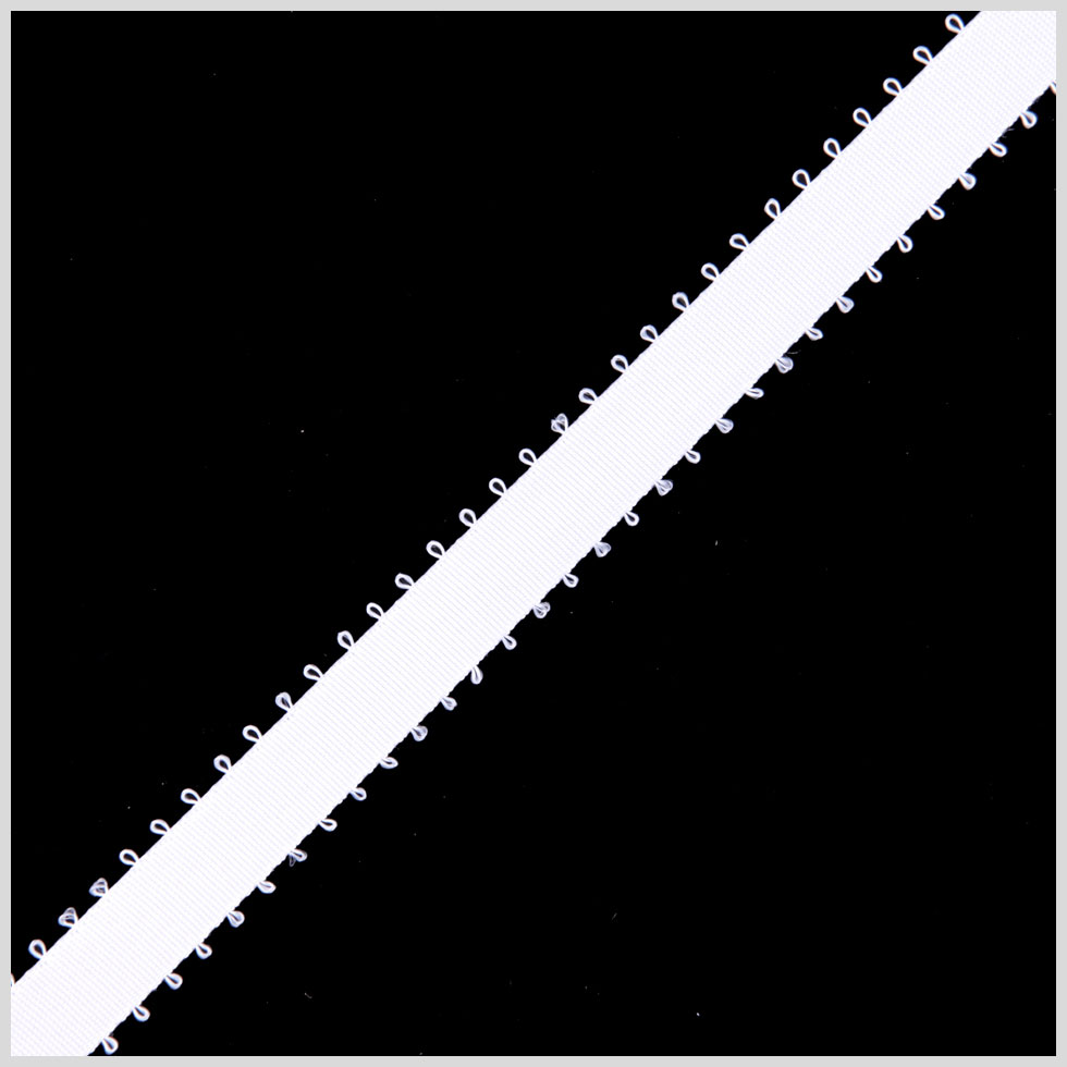 3/16" White Double Face Feather Edge Satin Ribbon
