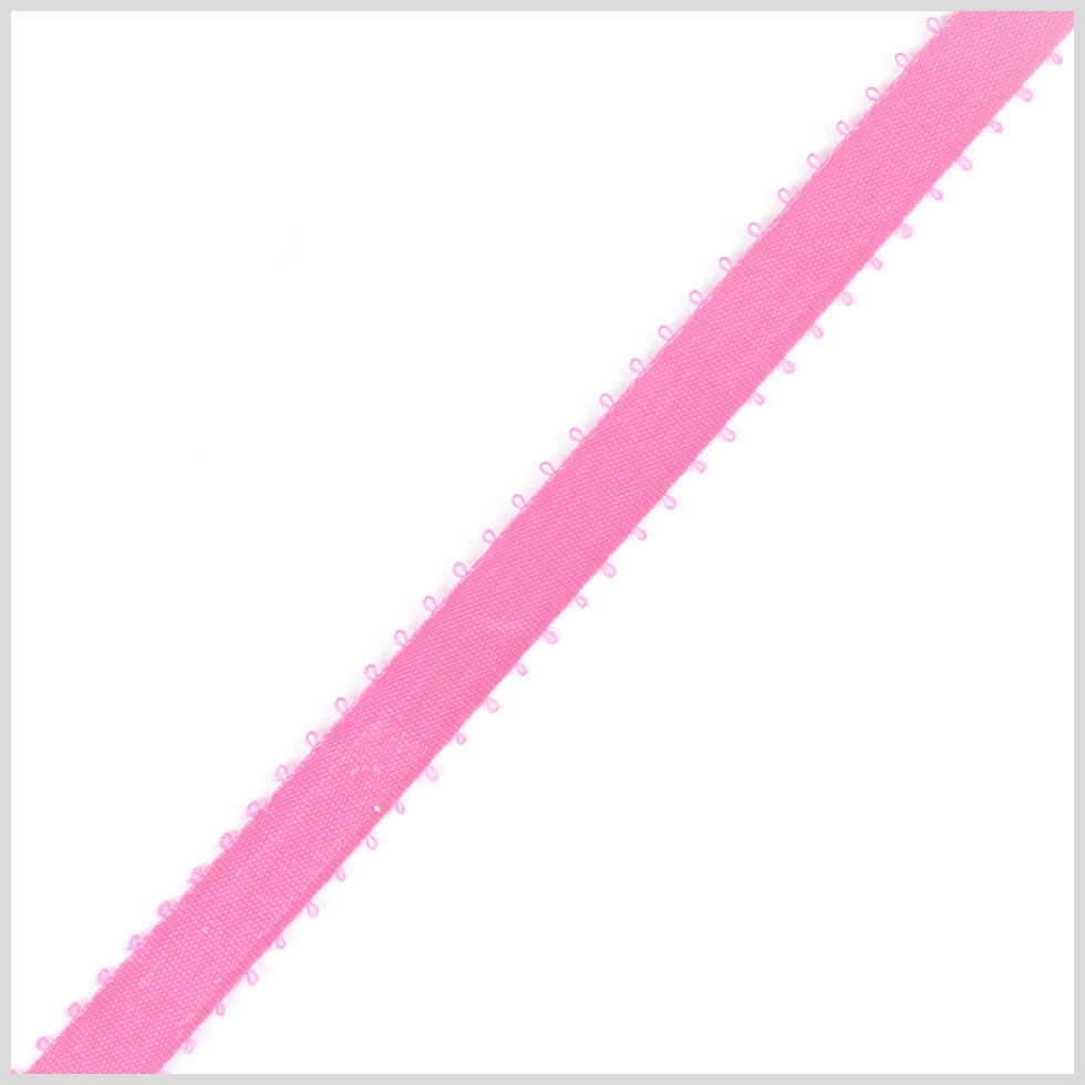 3/16" Hot Pink Double Face Feather Edge Satin Ribbon