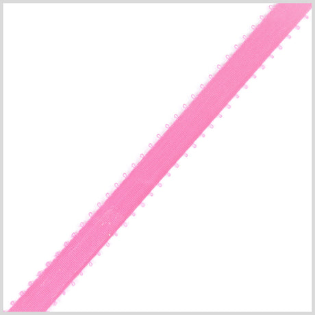 3/16" Hot Pink Double Face Feather Edge Satin Ribbon