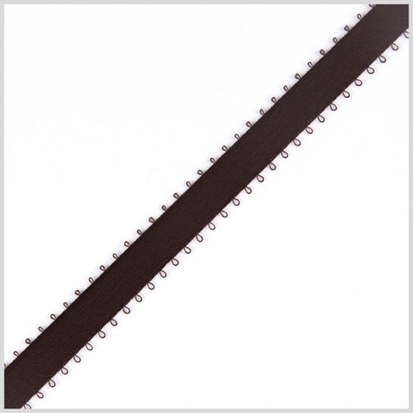 3/16" Brown Double Face Feather Edge Satin Ribbon