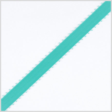 3/16" Exotic Aqua Double Face Feather Edge Satin Ribbon