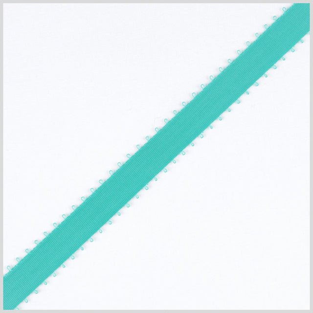 3/16" Exotic Aqua Double Face Feather Edge Satin Ribbon