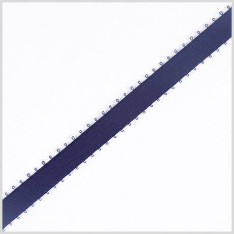 3/16" Navy Double Face Feather Edge Satin Ribbon