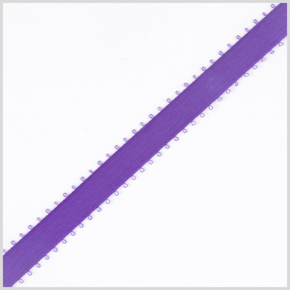 3/16" Purple Double Face Feather Edge Satin Ribbon