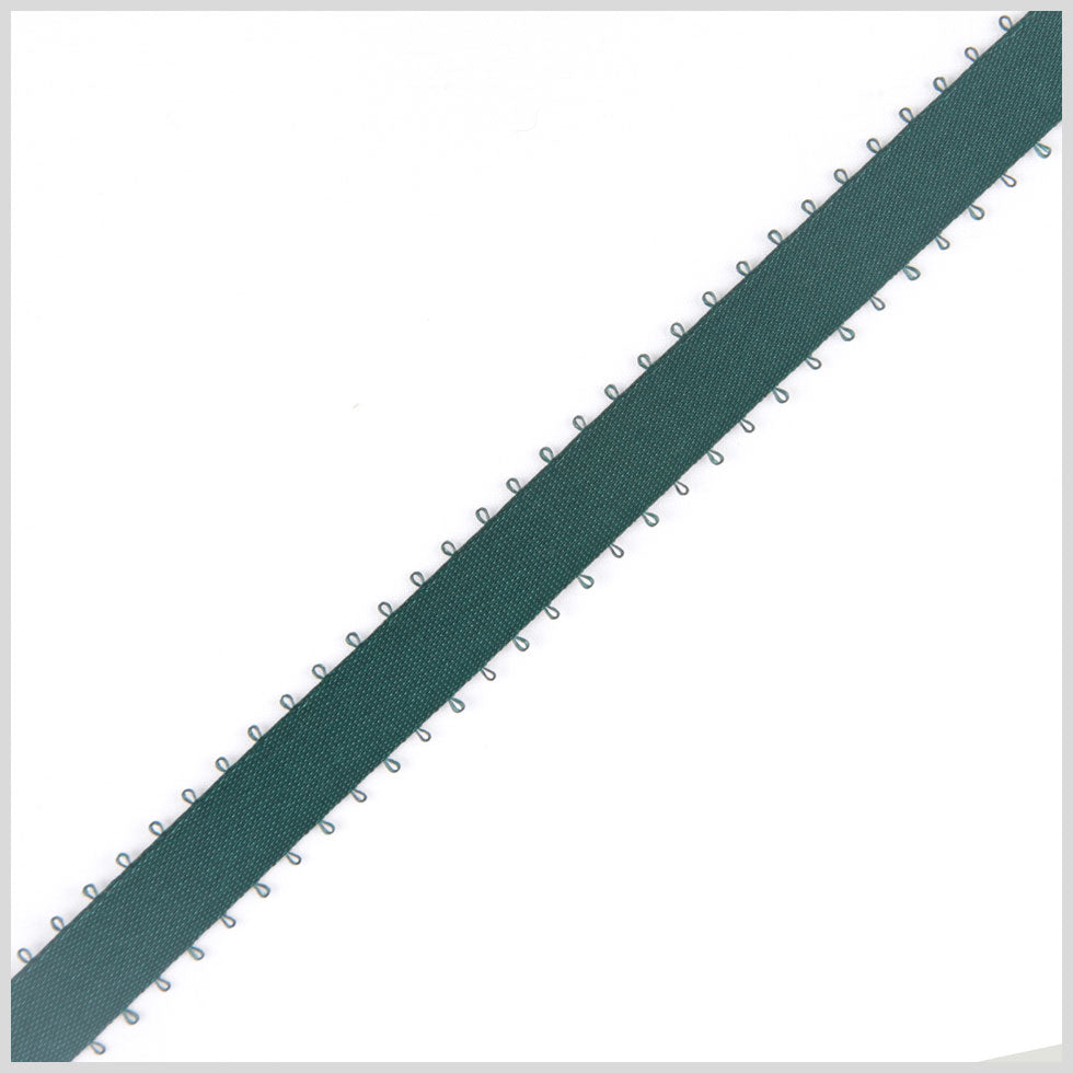 3/16" Hunter Double Face Feather Edge Satin Ribbon