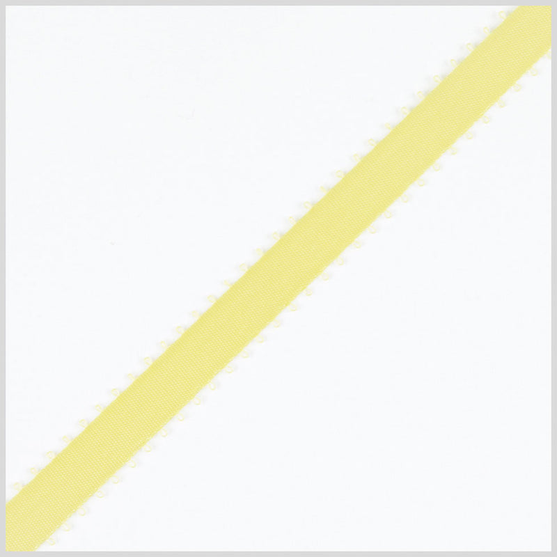 3/16" Lemon Double Face Feather Edge Satin Ribbon