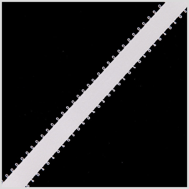 3/16" Ivory Double Face Feather Edge Satin Ribbon