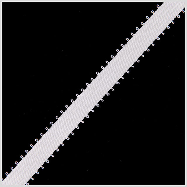 3/16" Ivory Double Face Feather Edge Satin Ribbon