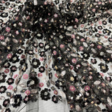 Beaded Sequined Lace Fabric