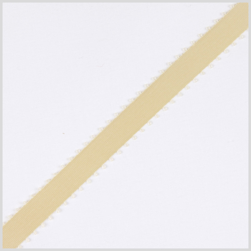 3/16" Cream Double Face Feather Edge Satin Ribbon