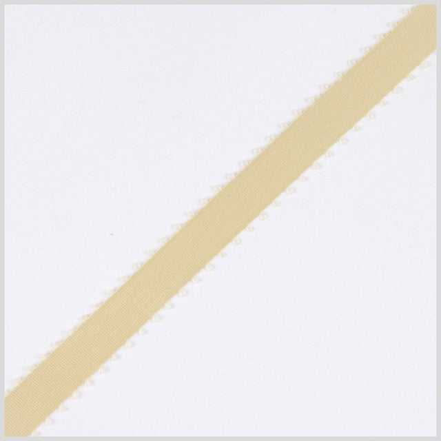 3/16" Cream Double Face Feather Edge Satin Ribbon
