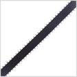 3/8" Black Double Face Feather Edge Satin Ribbon