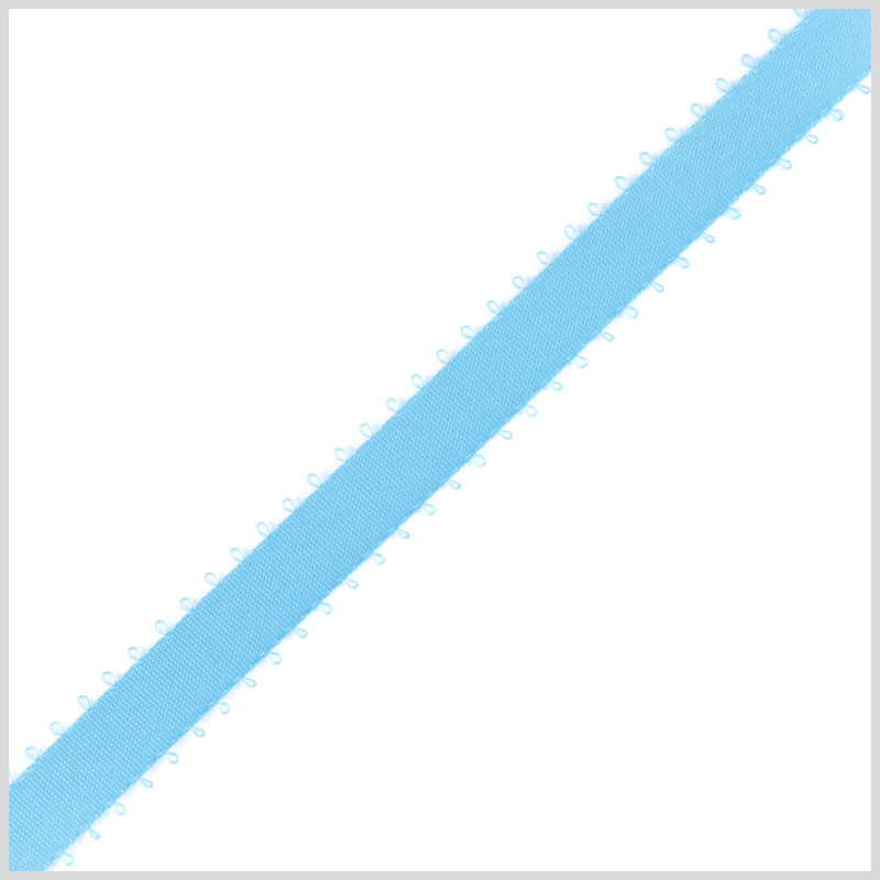 3/8" Misty Turquoise Double Face Feather Edge Satin Ribbon