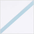 3/8" Light Blue Double Face Feather Edge Satin Ribbon