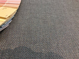 Fabricut Micheal Polyester Fabric - Aqua Blue Herringbone, 56" Width (1 Yard)