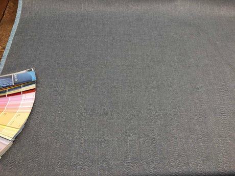 Fabricut Micheal Polyester Fabric - Aqua Blue Herringbone, 56" Width (1 Yard)