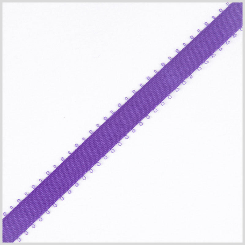 3/8" Purple Double Face Feather Edge Satin Ribbon