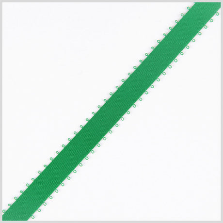 3/8" Emerald Double Face Feather Edge Satin Ribbon