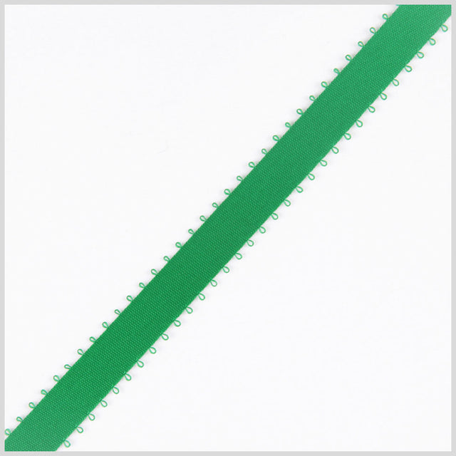 3/8" Emerald Double Face Feather Edge Satin Ribbon