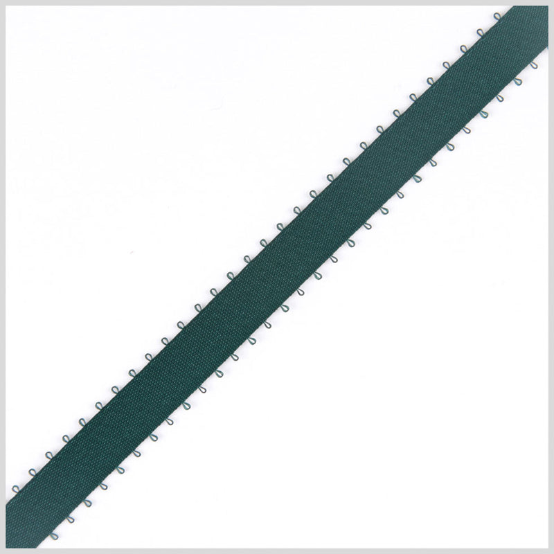 3/8" Hunter Double Face Feather Edge Satin Ribbon