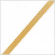 3/8" Old Gold Double Face Feather Edge Satin Ribbon