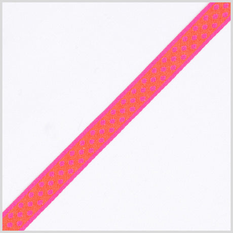 Hot Pink/Fuchsia French Jacquard Ribbon