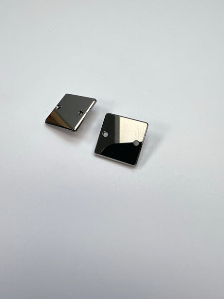 Silver Sewing Notions With Crystals