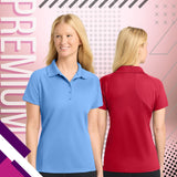 Sport-Tek® Womens Dri-Mesh Pro Polo Moisture Wicking Breathable Athletic Shirt