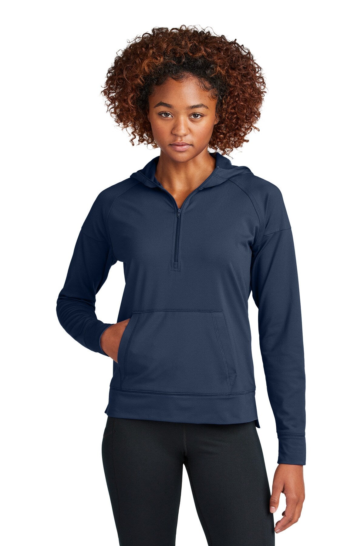 Sport-Tek® Women's Sport-Wick Stretch 1/2 Zip Hoodie