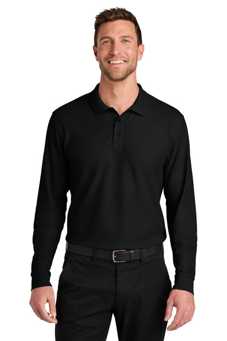Port Authority® Wearever Signature Pique Long Sleeve Polo