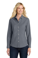 Port Authority® Women's SuperPro Oxford Shirt Wrinkle Resistant Stain Release Professional Top