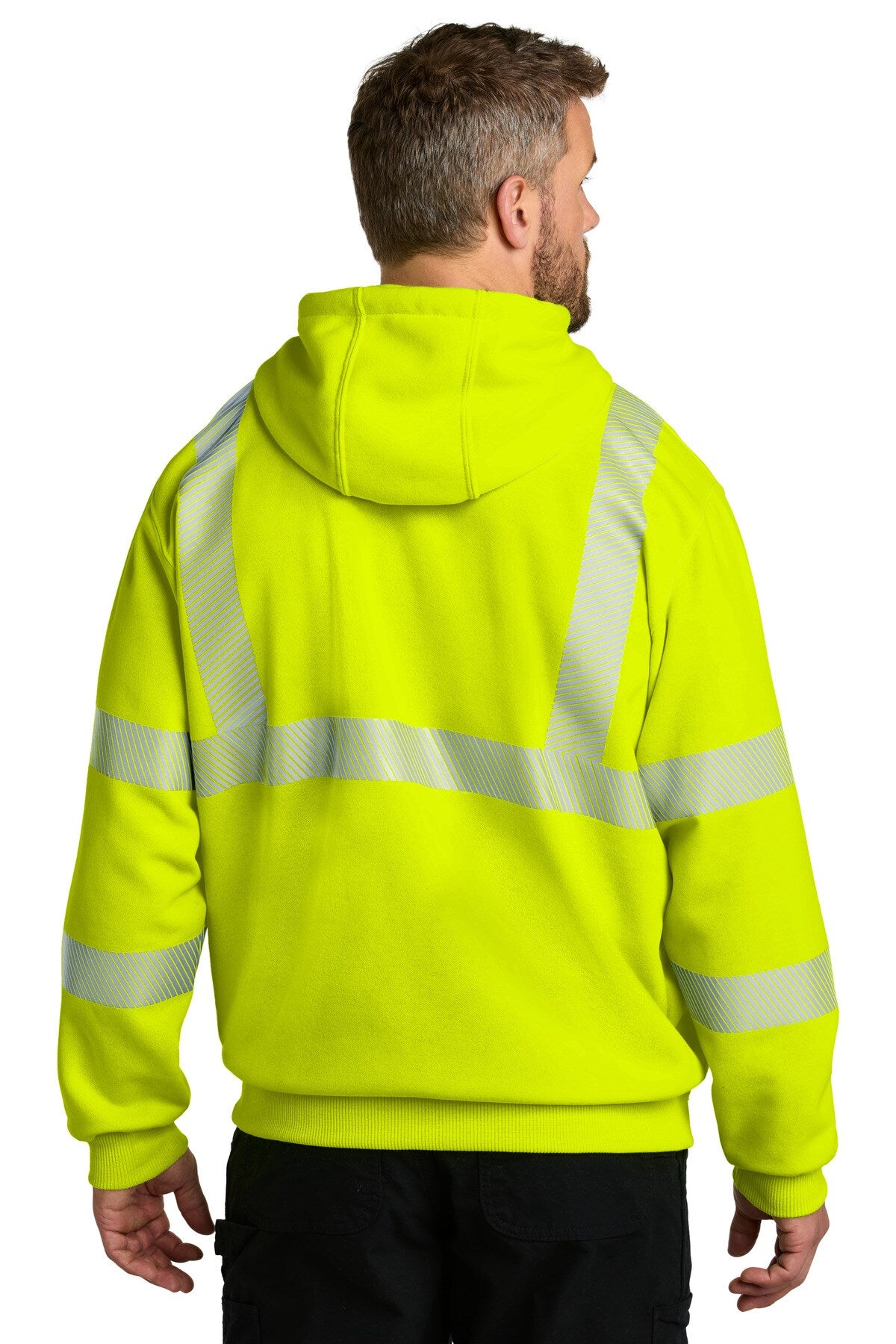 Carhartt® ANSI 107 Class 3 Hooded Sweatshirt High Visibility Water Resistant Work Hoodie