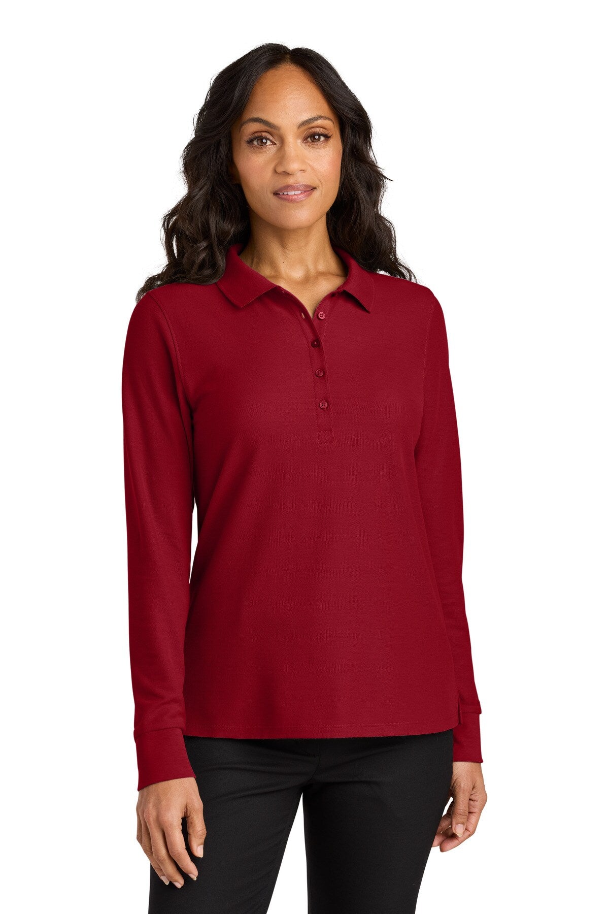 Port Authority® Women’s Wearever Signature Pique Long Sleeve Polo
