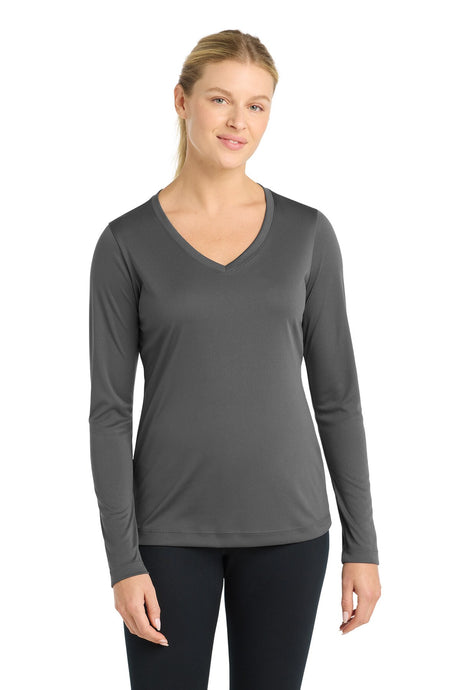 Sport-Tek® Women's Long Sleeve PosiCharge V-Neck Tee